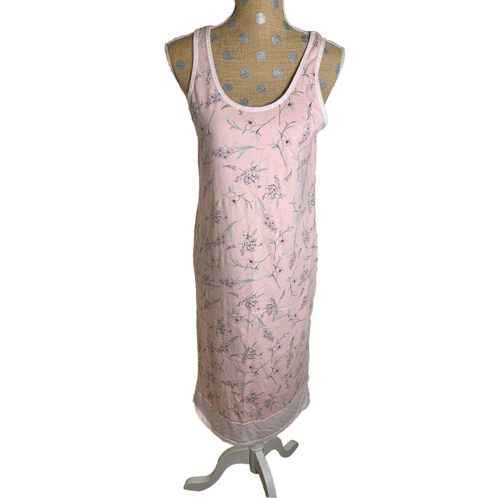 Vintage Adonna Women’s Cottage Floral Nightgown Pajama Sleeping Dress Small